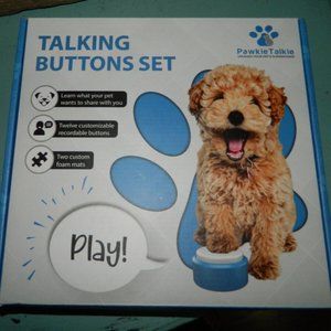 CLOSET CLEAROUT PawkieTalkie Dog Talking Buttons Set-Recordable Communication